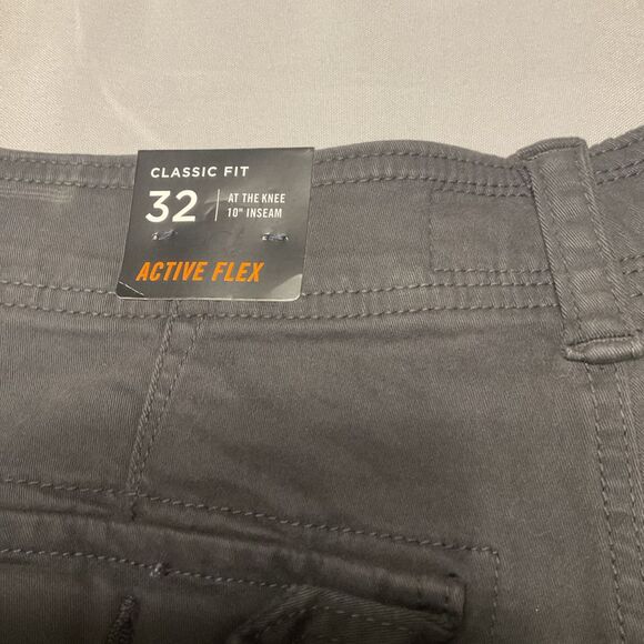 American Eagle Shorts Cargo Mens Faded Black Style 32 Active Flex Classic Fit - Picture 3 of 8